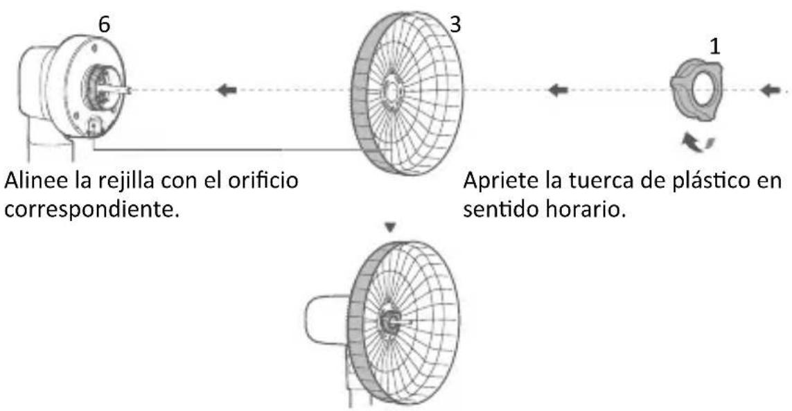 Brandson 305022 - Montaje y bloqueo de la rejilla protectora trasera - 1