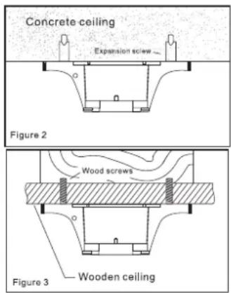 V-TAC VT-6552-3 - schroefkop > ronde wasmachine > veerwasmachine > Montagebeugel > plafond. - 1