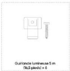 Guirlande lumineuse 5 m (16,5 pieds) x 6