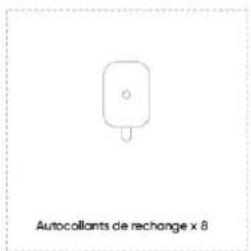 Autocollants de rechange x 8