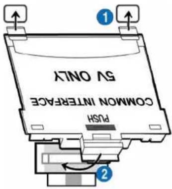 SAMSUNG TU55DU7105K - Connexion de la « carte CI ou CI+ » via la fente de l'COMMON INTERFACE avec l'adaptateur de CARTE CI - 1