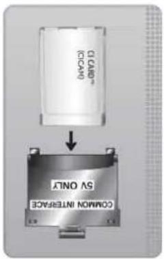 SAMSUNG TU55DU7105K - Connexion de la « carte CI ou CI+ » via la fente de l'COMMON INTERFACE avec l'adaptateur de CARTE CI - 2