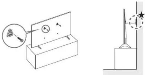 SAMSUNG TU50DU8075U - Preventing the TV from falling - 1