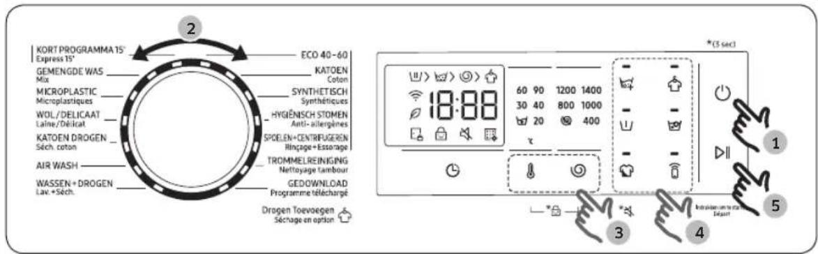 SAMSUNG WD90DG5B15BE - Eenvoudige stappen om te beginnen - 1