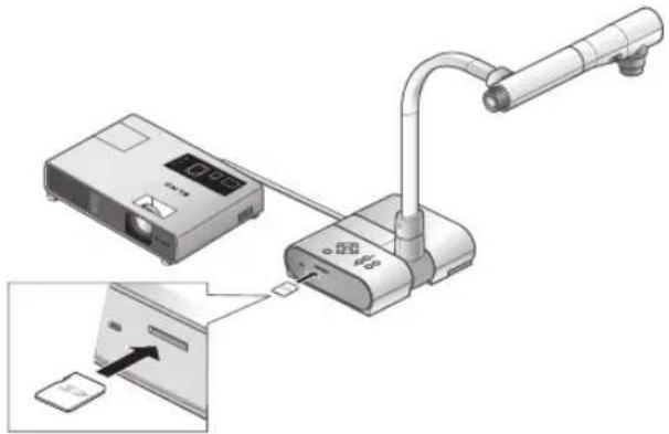 Elmo TT-02S - Presentation using an optional SD card (Option) - 1