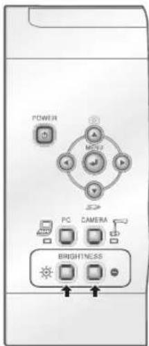 Elmo TT-02S - Adjusting the brightness - 1