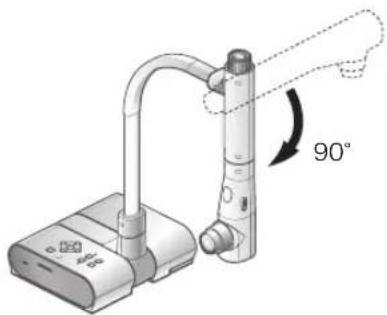 Elmo TT-02S - Turn the camera head to the direction shown in the figure. - 1