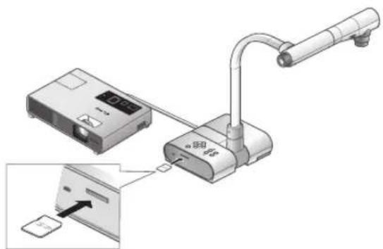 Elmo TT-02S - Présentation effectuée en utilisant une carte SD optionnelle (Option) - 1