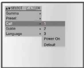 Elmo TT-02U - ■ How to call setting - 1