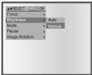 Elmo TT-02U - ■ Manual brightness adjustment - 1