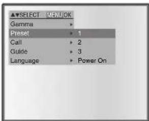 Elmo TT-02U - ■ How to save setting - 1