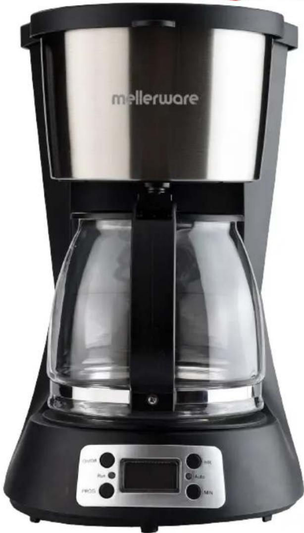 Mellerware Seattle 29801A - Digital coffee maker - 1