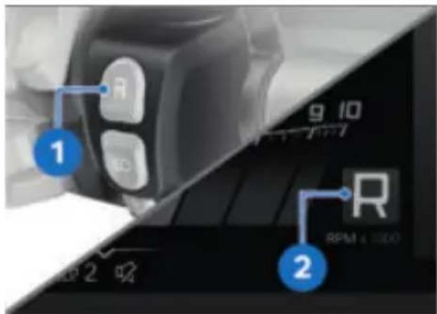BMW K 1600 GTL (2024) - Désactivation de l'assistance de marche arrière - 1