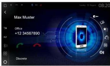 ZENEC Z-N976 - PASSER UN APPEL AVEC LE CLAVIER TÉLÉPHONIQUE - 1