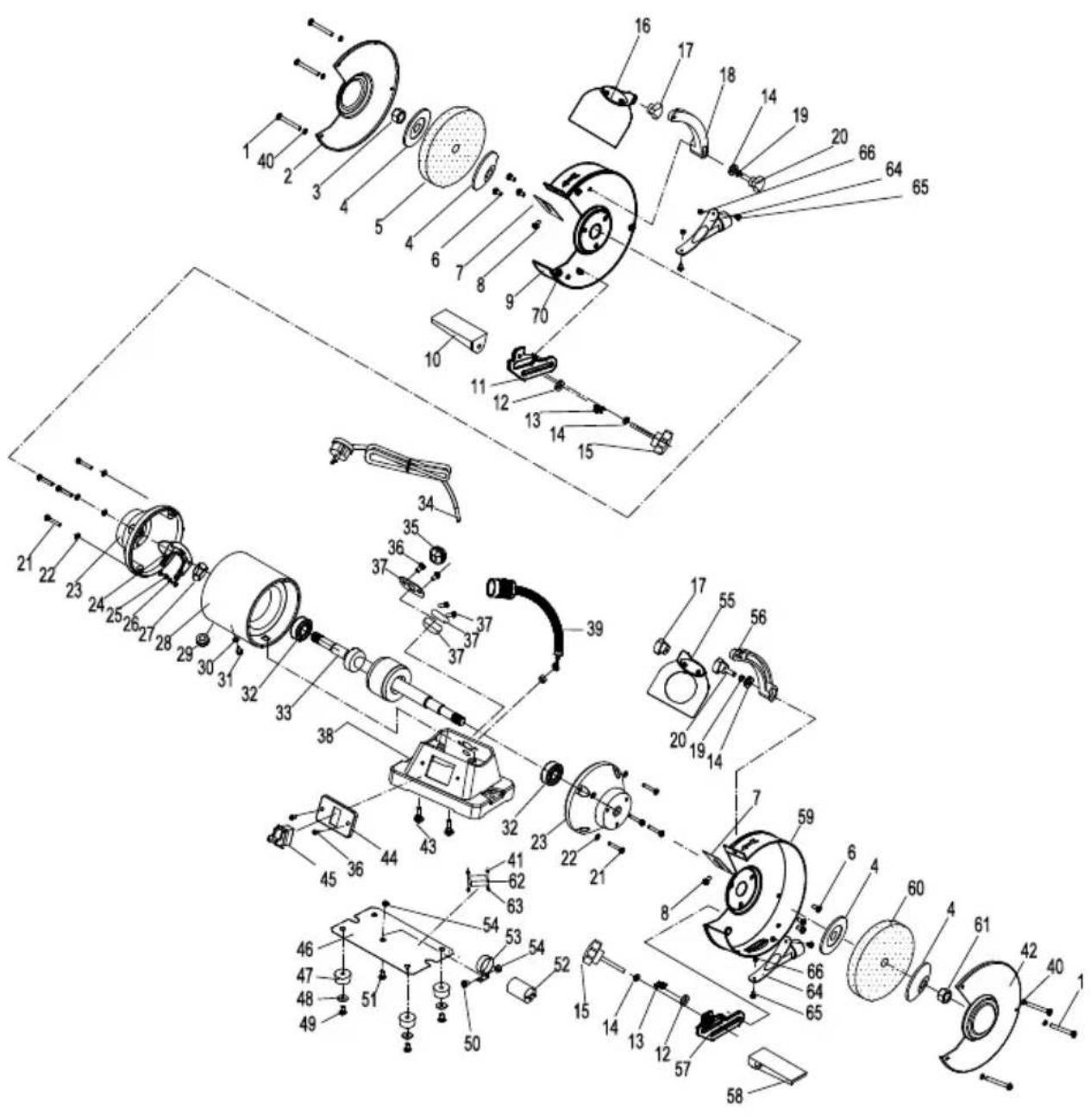 RIKON 80-820 - TOURET À BASSE VITESSE 1HP DE 8 po. 80-820 - 1