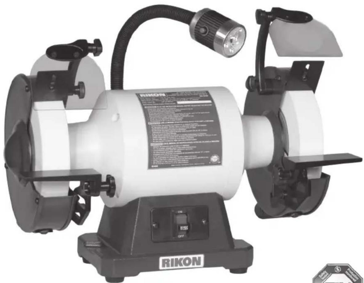 RIKON 80-820 - Touret à basse vitesse 1HP de 8 po. - 1