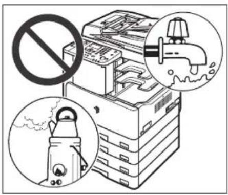 CANON imageRUNNER 2422 - Non installare l'apparecchiatura nelle seguenti posizioni - 1