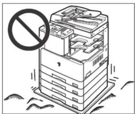 CANON imageRUNNER 2422 - ■Orte vermeiden, an denen das System starken Erschütterungen ausgesetzt ist. - 1