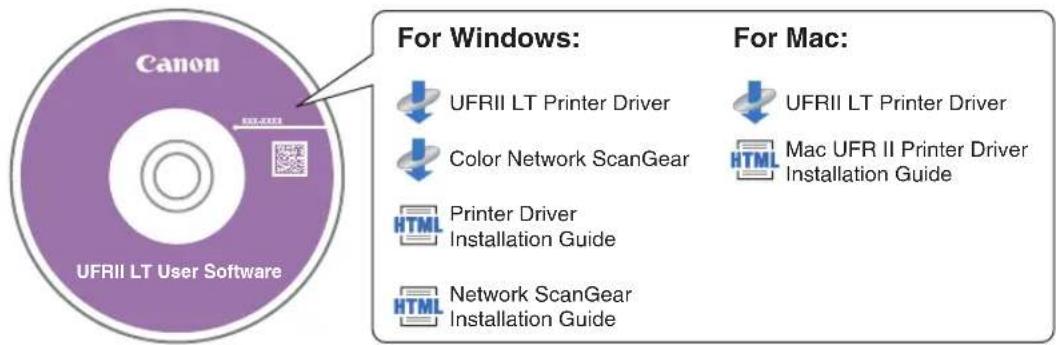 CANON imageRUNNER 2422 - UFRII LT User Software CD-ROM - 1
