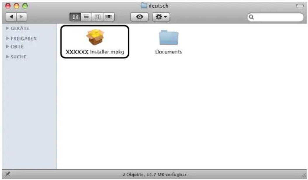 CANON imageRUNNER 2422 - ■Starten der Installation (Macintosh): - 1