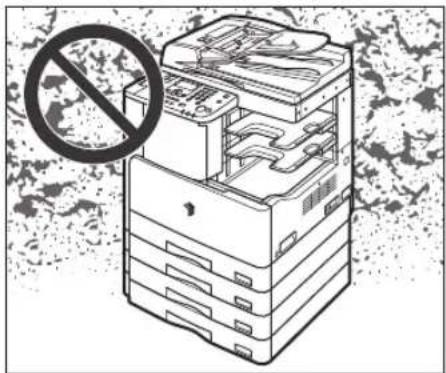 CANON imageRUNNER 2422 - ■Evitare luoghi esposti alla luce diretta del sole. - 1