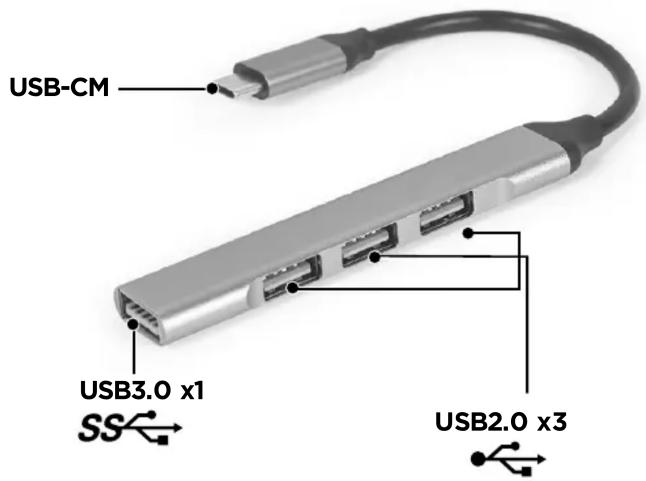 USB-CM USB3.0 x1 SS USB2.0 x3