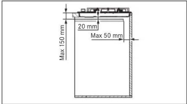 FRANKE FHMA 755 4G DC MB C - MINIMUM BOYUTLAR (MM) - 2