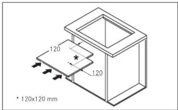 FRANKE FHMA 755 4G DC MB C - MINIMUM DIMENSIONS (MM) - 1