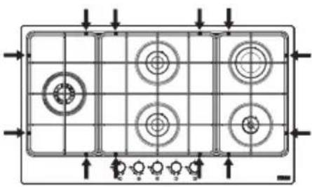 FRANKE FHMA 755 4G DC MB C - Σωτή θέοη σχαρών - 3