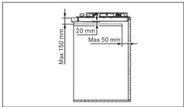FRANKE FHMA 755 4G DC MB C - Požadavky na skřínku - 3