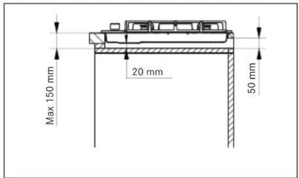 FRANKE FHMA 755 4G DC MB C - Požadavky na skřínku - 4
