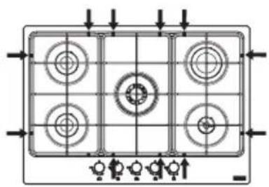 FRANKE FHMA 755 4G DC MB C - Σωτή θέοη σχαρών - 2