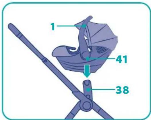 Giordani City Lifestyle Deluxe - Warning: Hold the baby carrier firmly! - 1