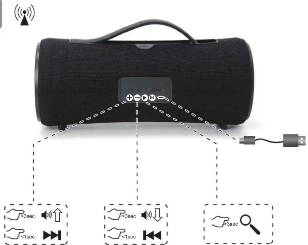 GMB Audio SPK-BT-LED-04 - SPK-BT-LED-04 - 1