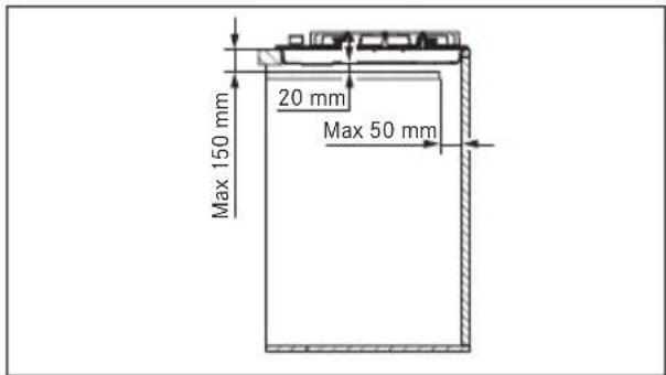 FRANKE FHSM 905 4G DCL C OA - MINIMUM BOYUTLAR (MM) - 2