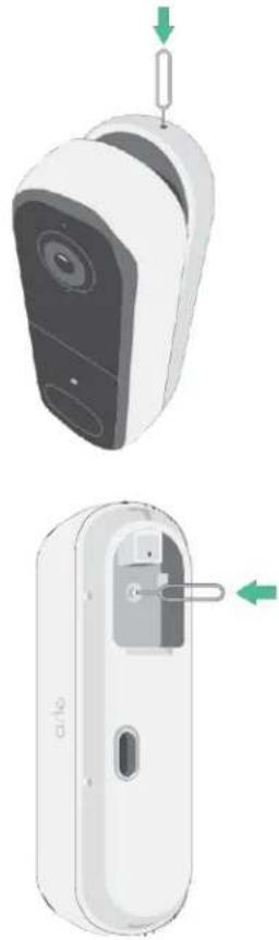 ARLO 2K Wireless Video Doorbell - Utiliser le bouton de couplage pour réinitialiser la sonnette - 1
