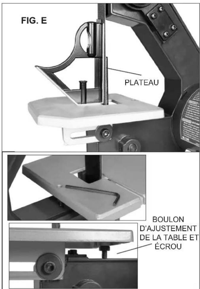 RIKON 50-1305 - AJUSTEMENTS DE LA TABLE DE LA BANDE - 3
