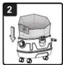 Vacmaster Professional VFB511H 0201 - INSTALLING DUST COLLECTION BAG - 2