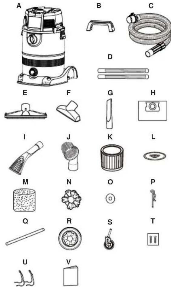 Vacmaster Professional VDK811PW 0201 - UNPACKING & CHECKING CARTON CONTENTS - 1