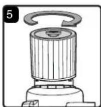 Vacmaster Professional VJE1412SW 0202 - INSTALLING & CLEANING CARTRIDGE FILTER - 5