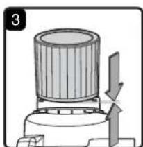 Vacmaster Professional VJE1412SW 0202 - INSTALLING & CLEANING CARTRIDGE FILTER - 3