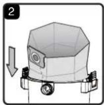 Vacmaster Professional VJE1412SW 0202 - INSTALLING DUST COLLECTION BAG - 2