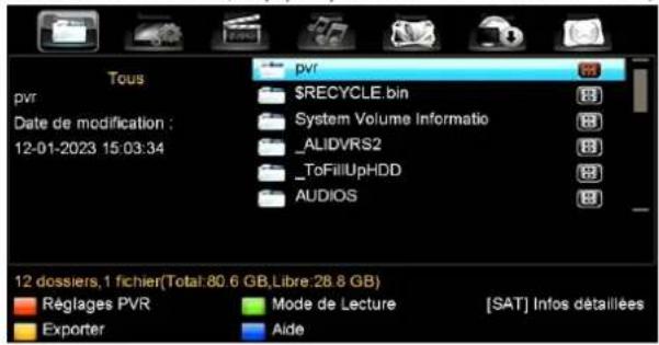 CGV Premio Easyone HD4 - Relire des enregistrements - 1