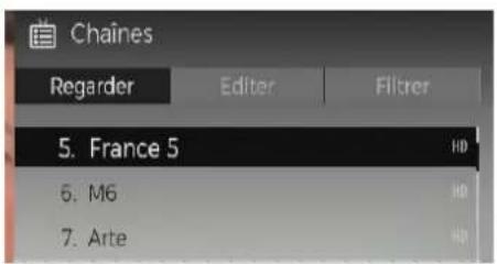 CGV ETIMO UHD1 - Liste des chaînes - 1