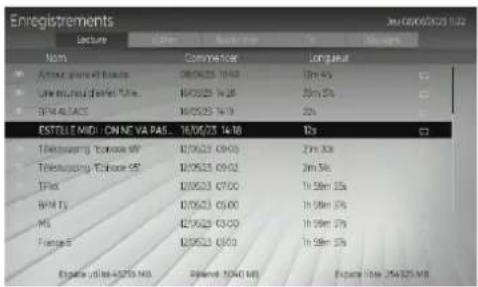 CGV ETIMO UHD1 - Regarder les programmes enregistrés - 1