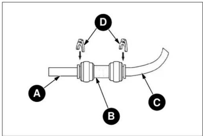 BERTAZZONI REF31BMFXNV - CONNECTING THE WATER FILTER OUTLET TO REFRIGERATOR - 3