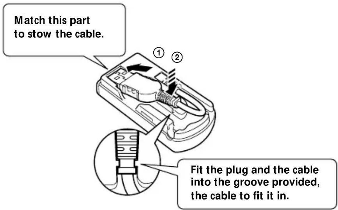 SONY DSR-PD150P - Putting away the cable - 1