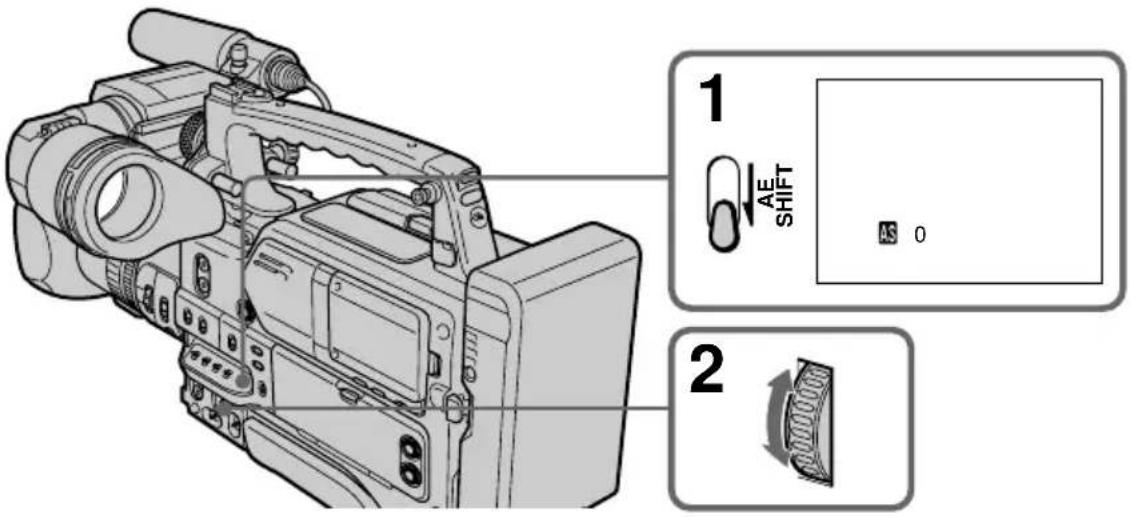 SONY DSR-250P - Réglage du décalage AE - 1
