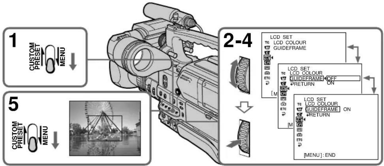 SONY DSR-250P - Utilisation du cadre de guidage - 1