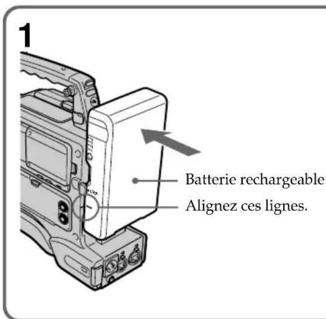 1 Batterie rechargeable Alignez ces lignes.
